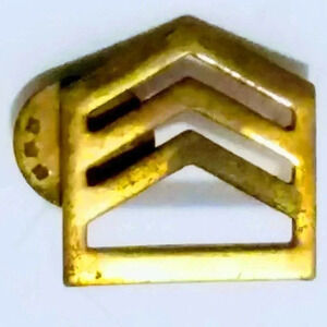 US Army ROTC Staff Sergeant Rank Duty Pin Vintage